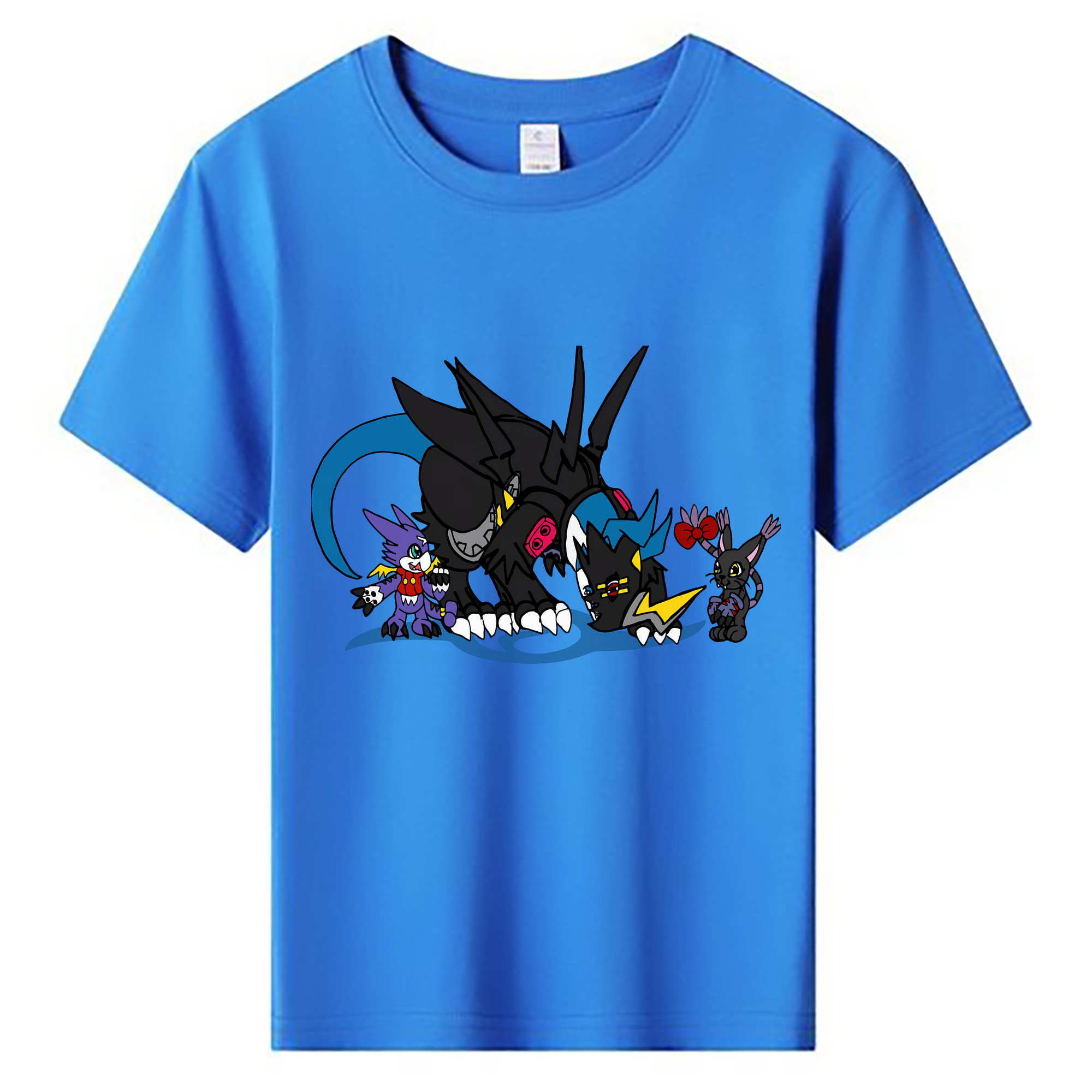 （画像用） Digimon デジタルモンスター/デジモン 綿100％キッズTシャツ（フロントプリント）